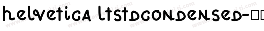 helvetica ltstdcondensed字体转换